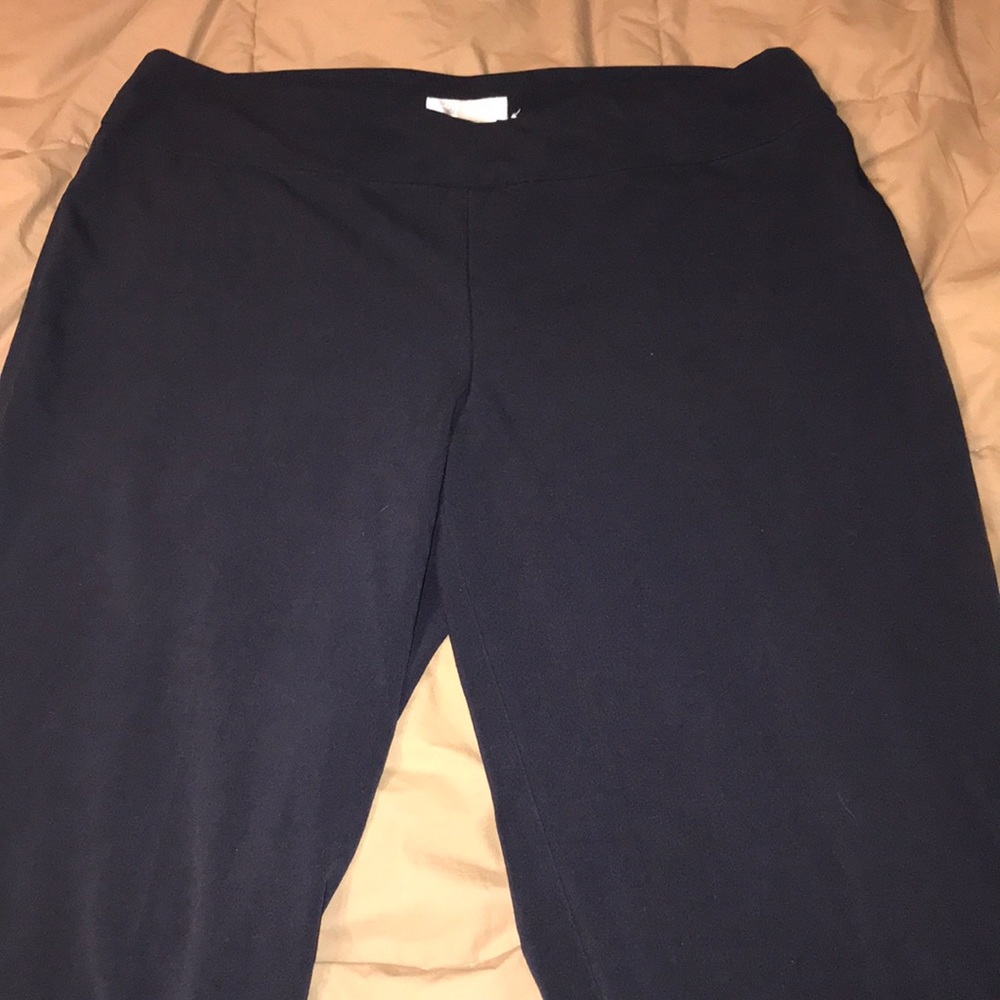 Navy pull on trousers
